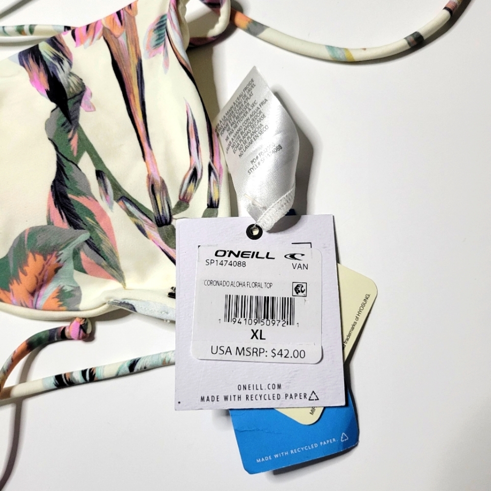 NWT O'Neill swim top XL - Picture 4 of 5